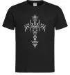 Мужская футболка Gothic cross Черный фото