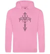 Мужская толстовка (худи) Gothic cross Розовый фото