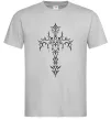 Мужская футболка Gothic cross Серый фото