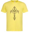 Мужская футболка Gothic cross Лимонный фото