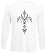 Лонгслив Gothic cross Белый Лонгслив Gothic cross Белый фото