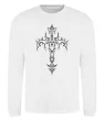 Світшот Gothic cross Білий фото