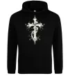 Чоловіча толстовка (худі) Квітучий Хрест Чорний фото
