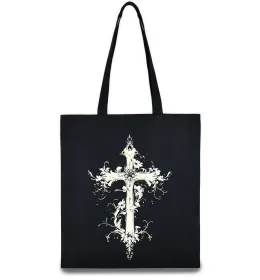 Эко-сумка Квітучий Хрест Черный фото