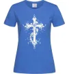 Женская футболка Квітучий Хрест Ярко-синий Женская футболка Квітучий Хрест Ярко-синий фото