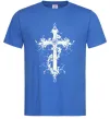 Мужская футболка Квітучий Хрест Ярко-синий фото