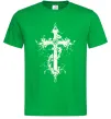 Мужская футболка Квітучий Хрест Зеленый фото