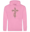 Чоловіча толстовка (худі) Квітучий Хрест Рожевий фото