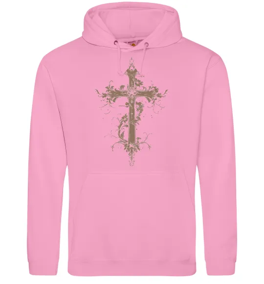 Женская толстовка (худи) Квітучий Хрест Розовый фото