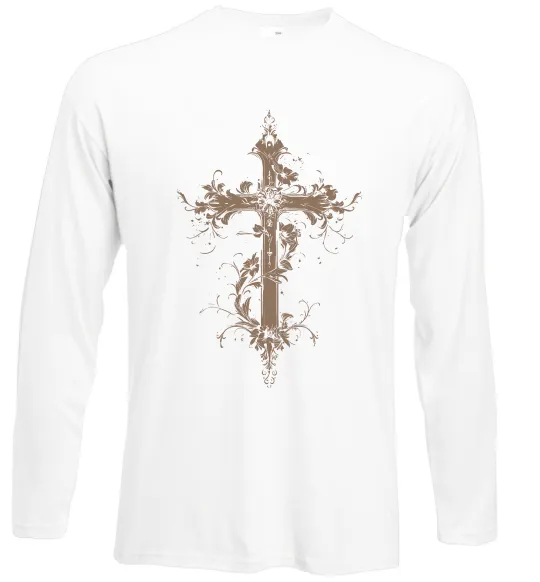 Лонгслив Квітучий Хрест Белый фото