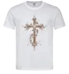 Мужская футболка Квітучий Хрест Белый фото