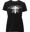 Женская премиум футболка Хрест арт Черный фото