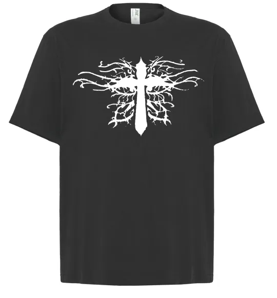 Футболка Оверсайз Хрест арт Чорний фото