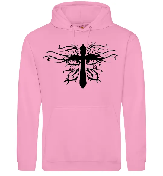 Мужская толстовка (худи) Хрест арт Розовый фото