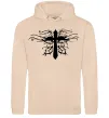 Мужская толстовка (худи) Хрест арт Песочный фото