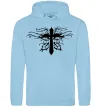 Мужская толстовка (худи) Хрест арт Голубой фото