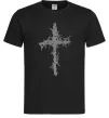 Чоловіча футболка Хрест у тернах Чорний фото