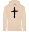 Мужская толстовка (худи) Хрест у тернах Песочный фото