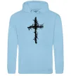 Мужская толстовка (худи) Хрест у тернах Голубой фото