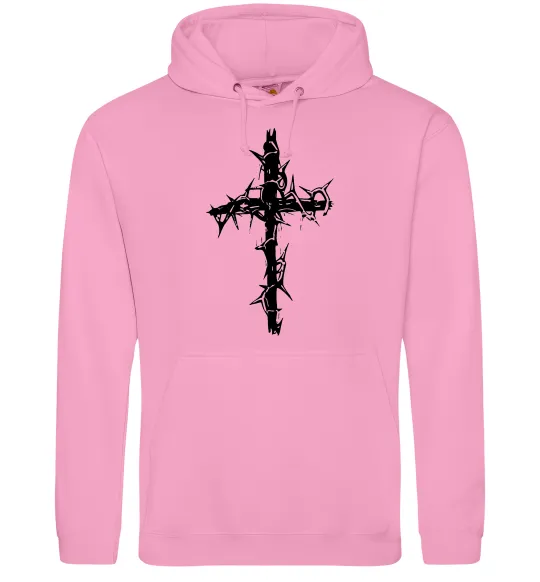 Женская толстовка (худи) Хрест у тернах Розовый фото