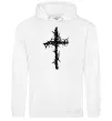 Женская толстовка (худи) Хрест у тернах Белый фото