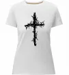 Женская премиум футболка Хрест у тернах Белый фото