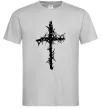 Чоловіча футболка Хрест у тернах Сірий фото