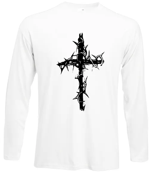 Лонгслив Хрест у тернах Белый фото