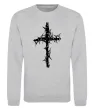 Світшот Хрест у тернах Сірий меланж фото
