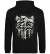 Женская толстовка (худи) Cross and bones Черный фото