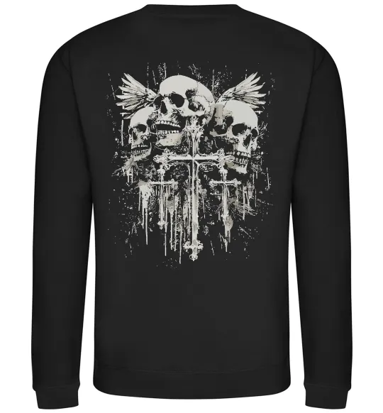 Свитшот Cross and bones Черный фото
