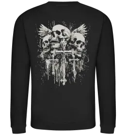 Свитшот Cross and bones Черный фото
