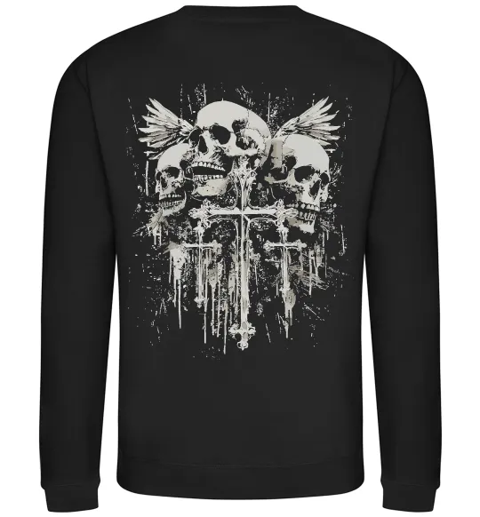 Світшот Cross and bones Чорний фото