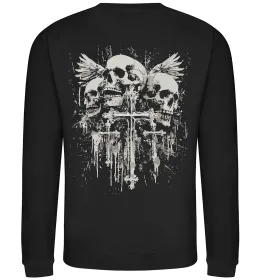 Свитшот Cross and bones Черный фото