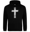 Женская толстовка (худи) Вінтажний хрест Черный фото