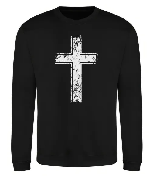 Свитшот Вінтажний хрест Черный фото