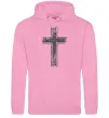 Женская толстовка (худи) Вінтажний хрест Розовый фото