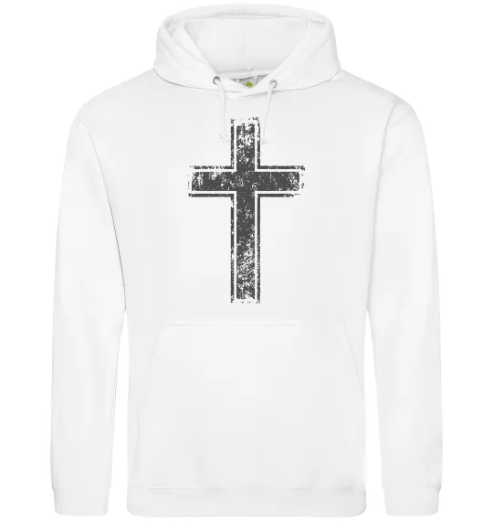 Женская толстовка (худи) Вінтажний хрест Белый фото
