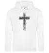 Женская толстовка (худи) Вінтажний хрест Белый фото