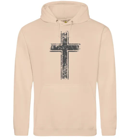 Женская толстовка (худи) Вінтажний хрест Песочный фото