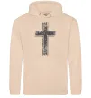 Женская толстовка (худи) Вінтажний хрест Песочный фото