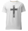 Чоловіча преміум футболка Вінтажний хрест Білий фото