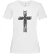 Жіноча футболка Вінтажний хрест Білий фото