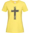 Жіноча футболка Вінтажний хрест Лимонний фото