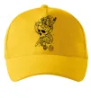 Кепка Череп зі змією Сонячно жовтий фото