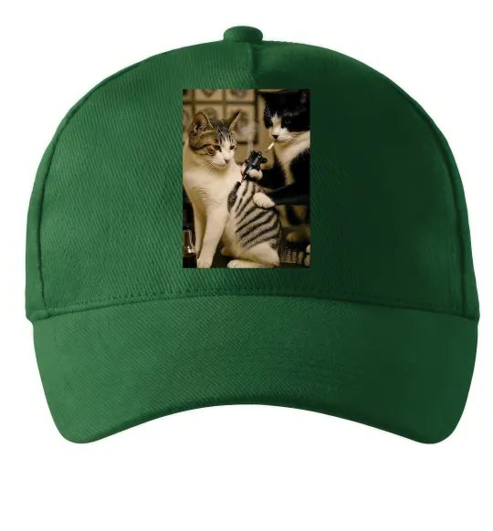 Кепка Коти з тату Темно-зелений фото