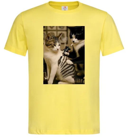 Чоловіча футболка Коти з тату Лимонний фото