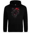 Чоловіча толстовка (худі) Троянди tattoo Чорний фото
