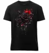 Чоловіча преміум футболка Троянди tattoo Чорний фото
