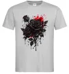Чоловіча футболка Троянди tattoo Сірий фото